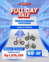 Beli Sepeda Anak di Transmart Full Day Sale Murah Meriah Cuma Rp 1 Jutaan
