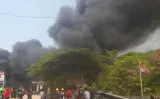 Kebakaran Lapak di Kedoya Jakarta Barat 10 Unit Damkar Diterjunkan