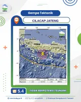 Gempa Magnitudo 5,4 Guncang Cilacap Terasa ke Pangandaran, Warga Berhamburan Keluar Rumah