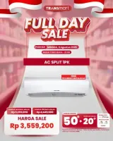 Diskon AC Split 1PK di Transmart Full Day Sale Tembus Rp 1,7 Juta